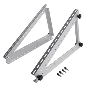 0-90 Degree Tilt Aluminum Photovoltaic Solar Roof Panel Mounting Adjustable Bracket Rack High Wind Mounting System CE Certified