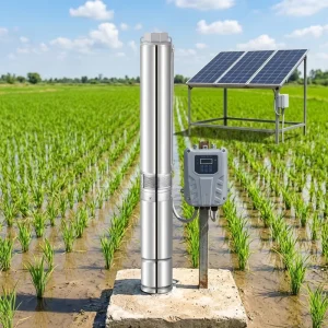 0.75 Inch DC Solar Submersible Water Pump 250W 24V with MPPT Deep Well Pump for Agriculture Irrigation