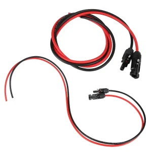 双端太阳能电池板延长线带连接器 1-10 米 2.5mm2 4mm2 6mm2 PV DC 太阳能电缆光伏线