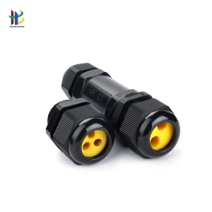 1 Input 2 3 4 5 Output Waterproof Connector IP68 Nylon Copper for Outdoor Power Distribution