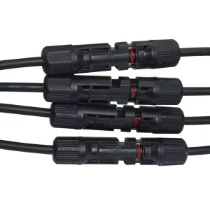 1 Pair Set PV Solar Panel Cable Wire Connectors Adapter Y Branch Parallel M FFFF & F MMMM Solar PV Connector