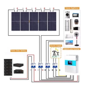 10-20KW off Grid Solar Mounting System with LiFePO4 Battery and CAN Communication for Home & Greenhouse Energy Storage