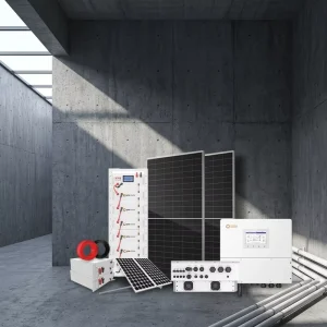 10-30KW Three Phase Hybrid Solar Power System Complete PV Kit With Stackable HV Lithium Battery Mono Solar Panels