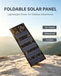 10 50 60 Watt 20% Efficiency Monocrystalline Portable Foldable Solar Panel USB Outputs for Phones Outdoor Camping Hiking