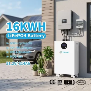 10 Years Warranty 15kwh 16kwh 20kwh Solar Energy Battery 48V 51.2V LFP Lifepo4 Battery for Home 8000+cycles