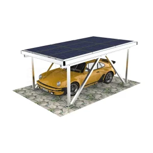 10 kW Waterproof Anodized Aluminum Alloy Solar Carport Mounting System for Car Parking