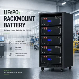 10.24kWh 51.2V 200Ah Server Rack Lithium Battery for Solar Inverter, Home Battery Storage, and Off-Grid Backup Power