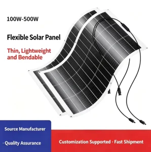 100-200W Flexible Bendable ETFE Photovoltaic Solar Panels for Balconies