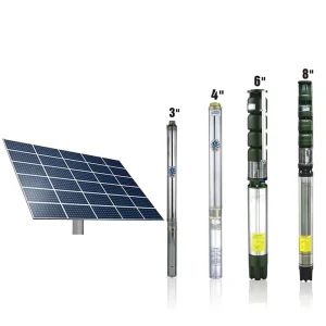 100 Meter 1HP Solar Powered Submersible Water Pump
