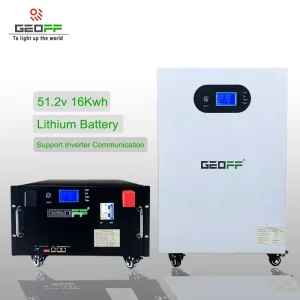 10000 Cycle 51.2V 320AH 16kw Solar Lithium Battery System Lifepo4 Energy Storage Battery
