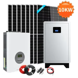 10000W Single Split Phase Solar Inverter 48V DC to 100V AC~240V AC 10KW Off Grid Pure Sine Wave Hybrid Inverter Complete Set