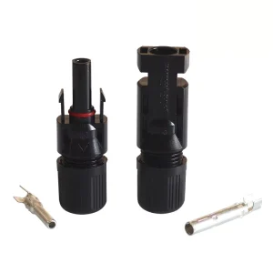 光伏太阳能连接器插头1000V 30A太阳能电池板连接器光伏MC电缆2.5 4 6毫米
