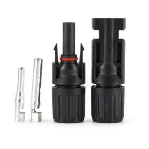 1000V DC 30A Solar Panel PV Connector ABS Male Female Cable Coupler with Metal Crimp Pins for 2.5 4 6mm Power Applications