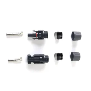 1000V Male Female Photovoltaic Cable Connector for Solar Energy System Small IP67 Rated 45A Adapter