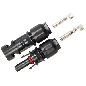 1000VDC 铜质太阳能电缆连接器 IP67 级防护 30A 电源 1.5-6sqmm