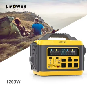 1000W 1200W 2200W 3000W LiFePO4 Battery Solar Generator Portable Power Station for Camping