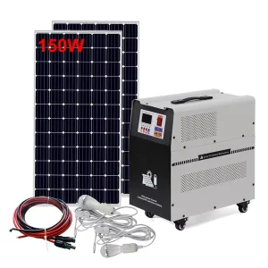 1000W 12V Portable Solar Energy Power Generator 220V With Solar Panels Kit System
