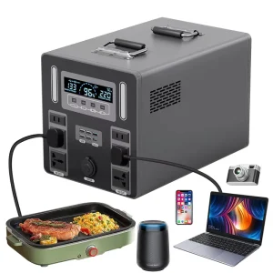 1000W 1500W 3000W Portable Power Station High Capacity LiFePO4 Energy Storage Battery for Camping Solar Wireless Charging