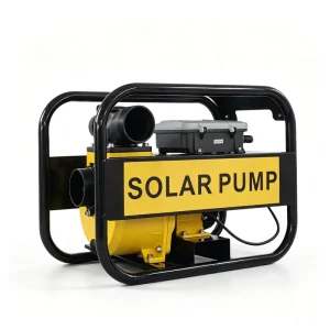 1000W DC Solar Water Pump 3 Inch High Flow Head 72V Motor PV Input 75-150V Cast Iron Casing Steel Frame Agricultural Irrigation