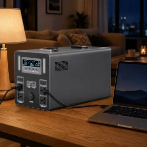 1000W LiFePO4 Solar Power Generator 1500wh Power Station Pure Sine Wave UPS Battery Backup for Home Emergency Outdoor