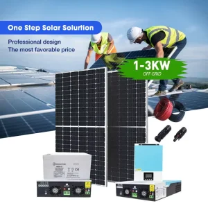 1000W Silicon MPPT Lithium Ion Solar Off Grid Home Power System with Pure Sine Wave Inverter