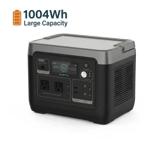 1004Wh Solar Generator PH EU Usa Stock Lifepo4 Battery Portable Power Station With 120V 220V Inverter