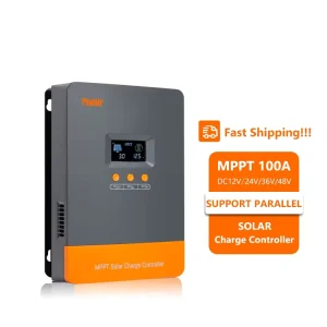 100A 12V 24V 36V 48V MPPT Charge Controller Supports up to 12 Units in Parallel