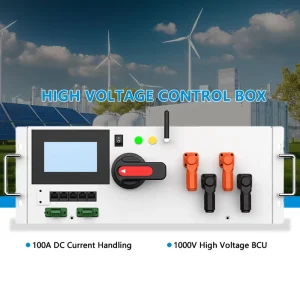 100A High-Voltage BMS with Master and Slave Active Balance 128S CAN RS485 WiFi LCD for Wind/Solar Hybrid Storage