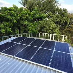 100KW PV Power Structures Systems Solar Mounting System for Trapezoid Metal Roof