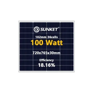 100W 110W 100Wp 200W 300W单晶太阳能光伏电池板，适用于欧盟7.5千瓦15KW太阳能电池板系统