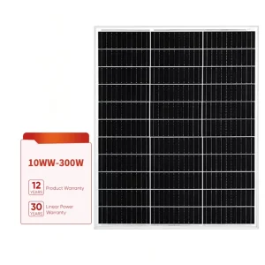 100W 150W 200W 300W 太阳能电池板 屋顶车库水晶光伏板 配备 5 年保修
