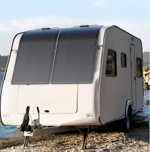 100W 200W 300W 400W 500W All Black Topcon Flexible Solar Panels High Efficiency Long Lifespan ETFE Mono PV Module for RV Trailer