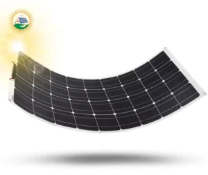 100W Flexible 18V Monocrystalline Silicon Solar Panels 23.7% Efficiency 182mm Cell Size Mobile Batteries for Outdoor Use Yachts