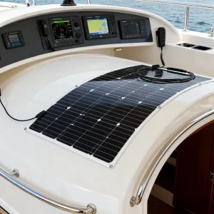 100W Flexible 18V Monocrystalline Silicon Solar Panels 23.7% Efficiency D100 Model 520x1020mm for Boat and Home Use