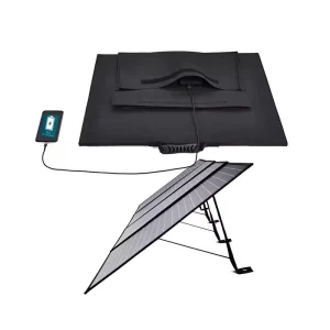 100W Foldable Solar Panel Kit with 20% Efficiency, Portable Photovoltaic Charger, Camping Power Bank, 60W/80W/120W Options