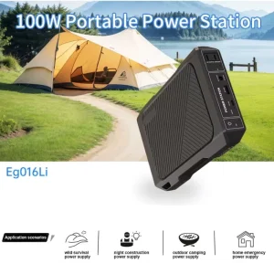 100W Mobile Power Bank 76.8Wh Portable Power Station Backup Lithium Battery Solar Generator for Outdoor Use