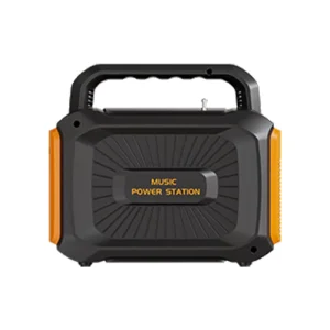 100W Outdoor Portable Generator LiFePO4 Battery Power Station Bluetooth Speaker LED Light Solar Powered