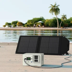 100W Portable Power Station 30000mAh High Capacity Solar Panel Flashlight PSE CE FCC Certified Fast Charging Pure Sine Wave