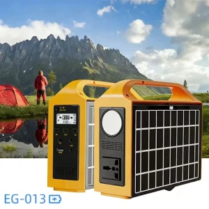 100W Portable Power Station Solar Generator Comes with Solar Panels Modified Sine Wave for Camping Home Travel Use