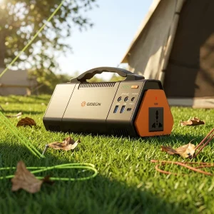 100W Portable Power Station with LiFePO4 Battery Modified Sine Wave Solar Generator for Camping and Home Backup