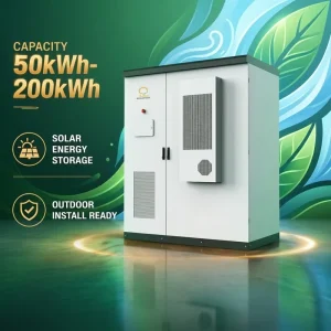 100kW 200kWh Outdoor ESS Battery Energy Cabinet All-in-One LiFePO4 Battery IP54 Industrial Energy Storage System
