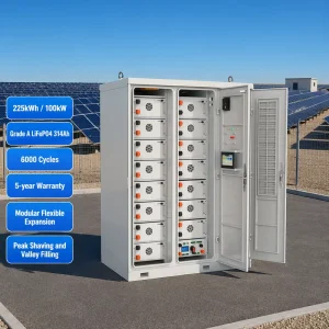 100kW 225kWh Commercial Energy Storage Cabinet Air Cooling LFP Battery for Industrial Microgrid