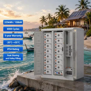 100kW 225kWh Commercial Energy Storage System ESS Cabinet, Air-Cooled, for Industrial Backup Power