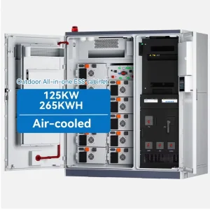 100kW 265kWh Commercial Energy Storage System Air Cooling LiFePO4 Battery Cabinet Industrial Solar IP54
