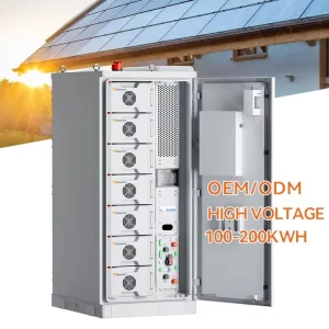 100kWh 150kWh 200kWh High Voltage Battery Storage for Industrial & Commercial Solar System