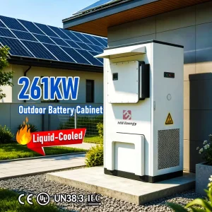 100kWh/261kWh High-Voltage LiFePO4 Battery with Liquid Cooling for Commercial and Industrial Solar Energy Storage