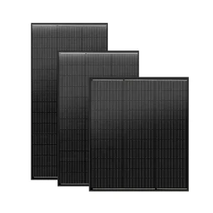 全黑100w 150w 200w单晶太阳能电池板