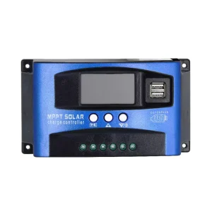 10A-100A MPPT Solar Charge Controller 12V/24V 1200W/2400W Max PV Power ROHS Certified LCD Display