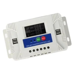 10A 20A 30A PWM 3-Stage MPPT Solar Controller 12V 24V Auto Off-Grid Battery Charger with LCD Display
