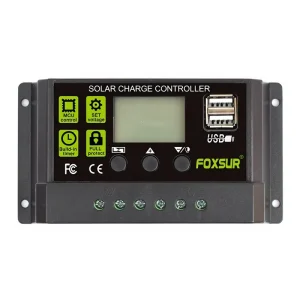 10A 20A 30A PWM Solar Charge Controller with Large LCD Display and Multi-Protection